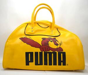 m481 珍品 PUMA ボストンバッグ ビンテージ プーマ 古着 昭和レトロ ヴィンテージバッグ