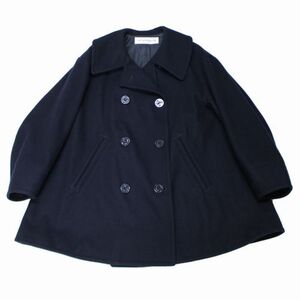 THE SHINZONE ザ シンゾーン 22AW FLARE PEA COAT フレアPコート 34 ネイビー