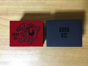 非売品★ANNA SUI / アナスイ　ノベルティのベロア調アクセサリーケース　赤★未使用