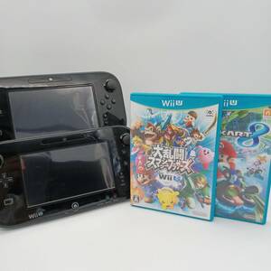 動作未確認 Nintendo WiiU WUP-010 ゲームパッド 2台 大乱闘スマッシュブラザーズ マリオカート8 