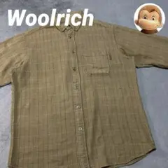 Woolrich BDShirt LongSleeve コットン カーキ L