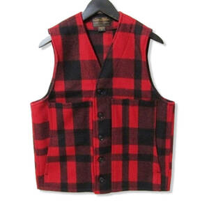 FILSON フィルソン マッキノーウールベスト 80447-45-70000 Mackinaw Wool Vest チェック柄 USA製 RED/BLACK M 27106292