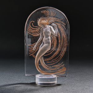 ルネ・ラリック R.LALIQUE 彫像・印章 「Naiade」 ナイアード（ギリシャ神話の神秘的な水の精） アンティーク 1930年