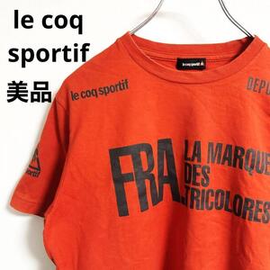 【美品】le coq sportif 　ルコックスポルティフ　半袖シャツ　ロゴ