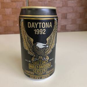 【希少】Harley-Davidson HEAVY BEER DAYTONA 1992 LIMITED EDITION レトロ 缶ビール ハーレーダビッドソン ハーレー 長期保管品 アルミ