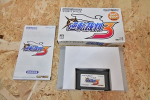 ゲームボーイアドバンス GBA　カプコン　 箱・説明書付 　逆転裁判3　ベストブライス版