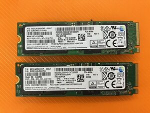 SAMSUNG m2. 256GB SSD MZ-VLW2560 フォーマット済 2個SET 98424