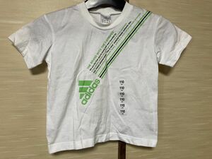 アディダス　半袖Tシャツ・白　110cm