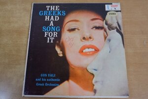 P4-275＜LP/US盤＞Gus Vali And His Authentic Greek Orchestra / The Greeks Had A Song For It