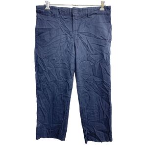 Dickies ワークパンツ W36 ディッキーズ スリムフィット ビッグサイズ ネイビー 古着卸 アメリカ仕入 2401-842