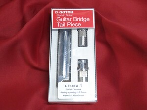 ★新品セール/最安値★GOTOH／GE101A-T／C◆国産 高品質 高精度 レスポール◇軽量！アルミ テールピース 10.3mmピッチ クローム LP-STD