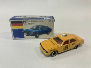 トミカ ミニカー　F32 Audi 5000ターボ　TAXI（ワイドホイール） 箱付き