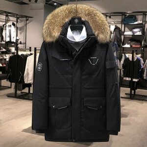 YR-NO1黒【実寸3XL新品 北欧 最高級ライン 重厚 超防寒premium多機能 寒冷地豪雪 Ecoファー付 ファー脱着 高品質 贅沢 mzm359