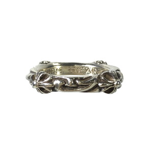 CHROME HEARTS クロムハーツ リング SBTバンドリング SBT BAND RING 指輪 シルバー クロス スクロール 指輪 18号