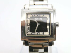 1円◆稼働◆ フェンディ 6000L ブラック クオーツ レディース 腕時計 O94602