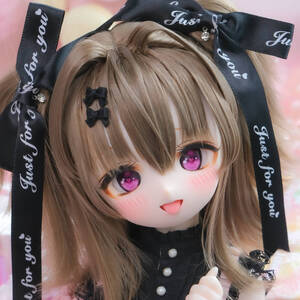 【えびふりゃーい！】DDH-０１ セミホワイト肌　カスタムヘッド＋アイ レジン盛り　MDD ドール