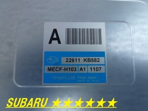 ♪♪♪ 23年 後期 サンバー TV1 TV2 TW1 TW2 TT1 TT2 エンジンコンピューター ECU 22611KB582 ♪♪♪