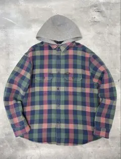 supreme Waffle Plaid Hooded Shirt 2024FW