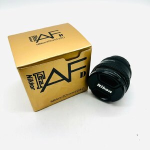 【OP3687IT】1円～ Nikon ニコン AF NIKKOR 20mm 1:2.8 D カメラレンズ 単焦点レンズ 動作確認不可 キャップ・箱有 コレクション 趣味