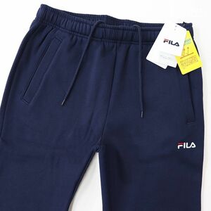 ★フィラ FILA 新品 メンズ UVカット 裏起毛 保温 カジュアル スウェット ロング パンツ 紺 Mサイズ [440348G-NV-M] 一 四 壱★QWER★