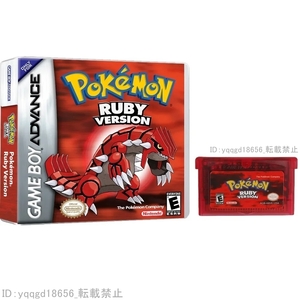 英語版 Pokemon Ruby Game boy ADVANCE ポケットモンスター ルビー ゲームボーイアドバンス Q94