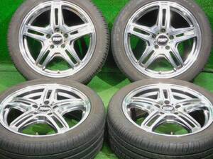 【程度良好 特価品】ベンツ Aクラス W176 用 17インチ 7J+52 5H112 225/45R17 4本セット Bクラス W246