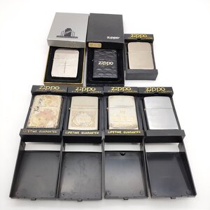 ZIPPO ジッポ まとめ オイルライター ケース付き ワニ革 クロコ ジッポライター 7点セット ジャンク品扱い 現状渡し S1182