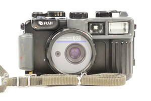 フジフィルム FUJIFILM K-28 ブラックボディ 工事用コンパクトフィルムカメラ 防塵・防水 動作確認済み 0905