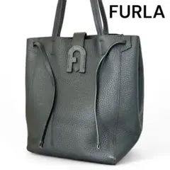 【美品☆】フルラ　FURLA レザー　トートバッグ　ブラック　大容量