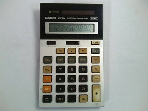 希少！昭和レトロ ★CASIO JS-10M 　計算機 電卓 10桁 ソーラー 　日本製 ★ 動作品