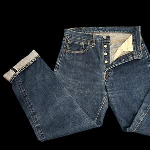 ビンテージ　Levi’s 501 Big E Sタイプ　リーバイス　Vステッチ　ビッグE デニムパンツ 美品　濃紺　/ XX 66 シングル　USA vintage