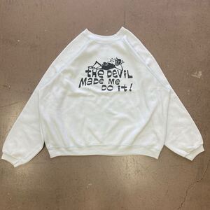 希少 激レア 60s 70s 80s ビンテージ ヴィンテージ スウェット Tシャツ モンスター 染み込み 鬼フェード デビル プリント USA製 リバース 2