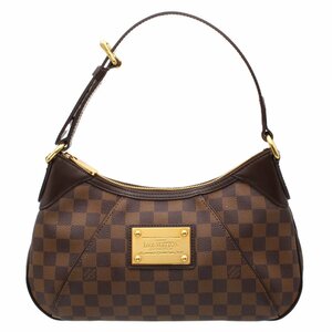 ★G2094 美品!! ルイヴィトン ダミエ テムズPM ワンショルダー ハンドバッグ N48180 ブラウン LOUIS VUITTON レディース★