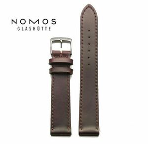 新品 未使用 格安！ ノモス NOMOS 純正コードバンストラップ バンド ブラウン 18mm M 茶 純正尾錠付き