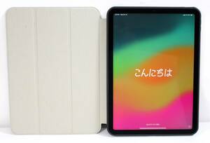 Y6492#◆美品◆Apple iPad Air(第5世代)10.9インチ Wi-Fi+Cellularモデル パープル 64GB MME93J/A ※SB利用制限中(X) 