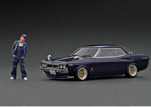 新品未使用120台限定品ignitionmodel 1/18 Nissan Laurel 2000SGX C130 Purple Mr.Sata イグニッションモデルローレル 佐田