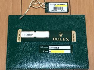 ROLEX サブマリーナ ギャラ タグ カードケース 116613-LB 青サブ ロレックス V番