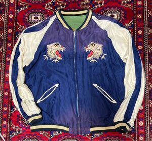 テーラー東洋 SOUVENIR JACKET AGING MODEL DUELLING DRAGONS×WHITE TIGER リバーシブルサテンスカジャン・エージングモデル/tt14896-145