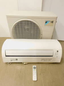 t119 ♪美品♪ DAIKIN ダイキン ルームエアコン AN25WES-W 2.5kW おもに8畳 単相100V Eシリーズ ホワイト 0.5℃温度変更