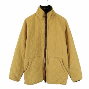 Barbour バブアー キルティングジャケット ヨーロッパ古着 ダブルジップ マスタード (メンズ L相当) O3075 中古 古着