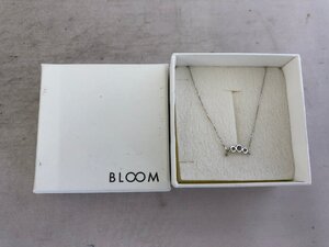 【BLOOM】ブルーム　K10WG　ネックレス　0．7ｇ　35cm×0.5mm　SY02-FJ5