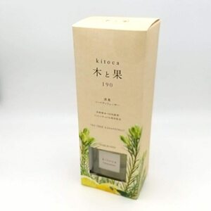 kitoca 木と果 190 天然精油100％使用 リードディフューザー 190ml ティートリー＆グレープフルーツ