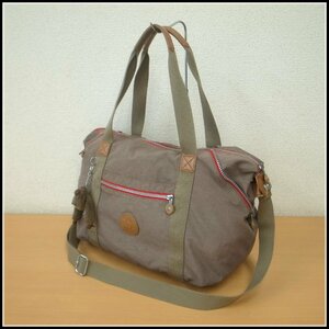 7304T 【本物保証】 kipling キプリング　ART アート　2WAYショルダーバッグ　トートバッグ　K10619-22X　ナイロン　true beige c