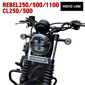 ホンダ CL250/500 レブル250(Sエディション除く)/500/1100用 HONDA エンブレムステーキット 61401-MC9-670 バイク パーツ MOTOLINE