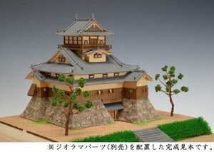 木製建築模型　1/150　犬山城　レーザーカット加工　送料無料