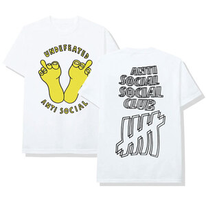 新品 M Anti Social Social Club アンチ ソーシャル ソーシャルクラブ × Undefeated S/S アンディフィーテッド 半袖 Tシャツ assc