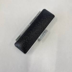 【送料無料】激安！！　黒モミ皮（赤別珍）印鑑ケース・　13.5mm×60mm 【No.111】