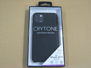 IO DATA(アイオーデータ) DEFF iPhone 11 Pro Max 6.5インチ 用 シリコンハードCASE　＜CRYTONE： クレトーン＞ ブラック BKS-IPS19LBK