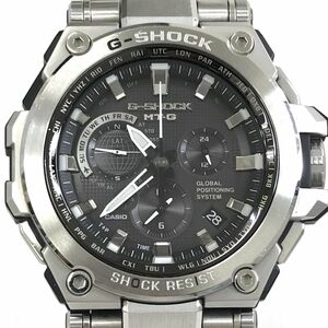 美品 CASIO カシオ G-SHOCK ジーショック MT-G 腕時計 MTG-G1000D-1A GPS ハイブリッド 電波ソーラー タフソーラー カレンダー 動作確認済