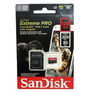 新品 SanDisk microSDXCカード 128GB Extreme PRO A2/UHSスピードクラス3 SDSQXCD-128G-GN6MA